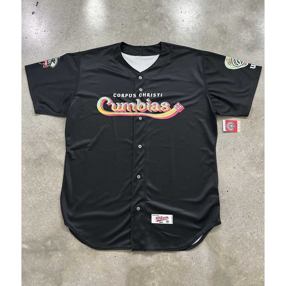 Corpus Christi Hooks Baseball Jersey Cumbias Size XXL 2X NWT